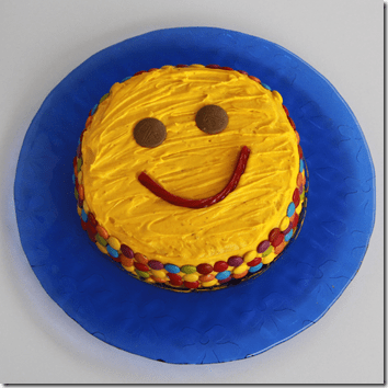 Smiley Face Cake (Chocolate Cake Recipe)