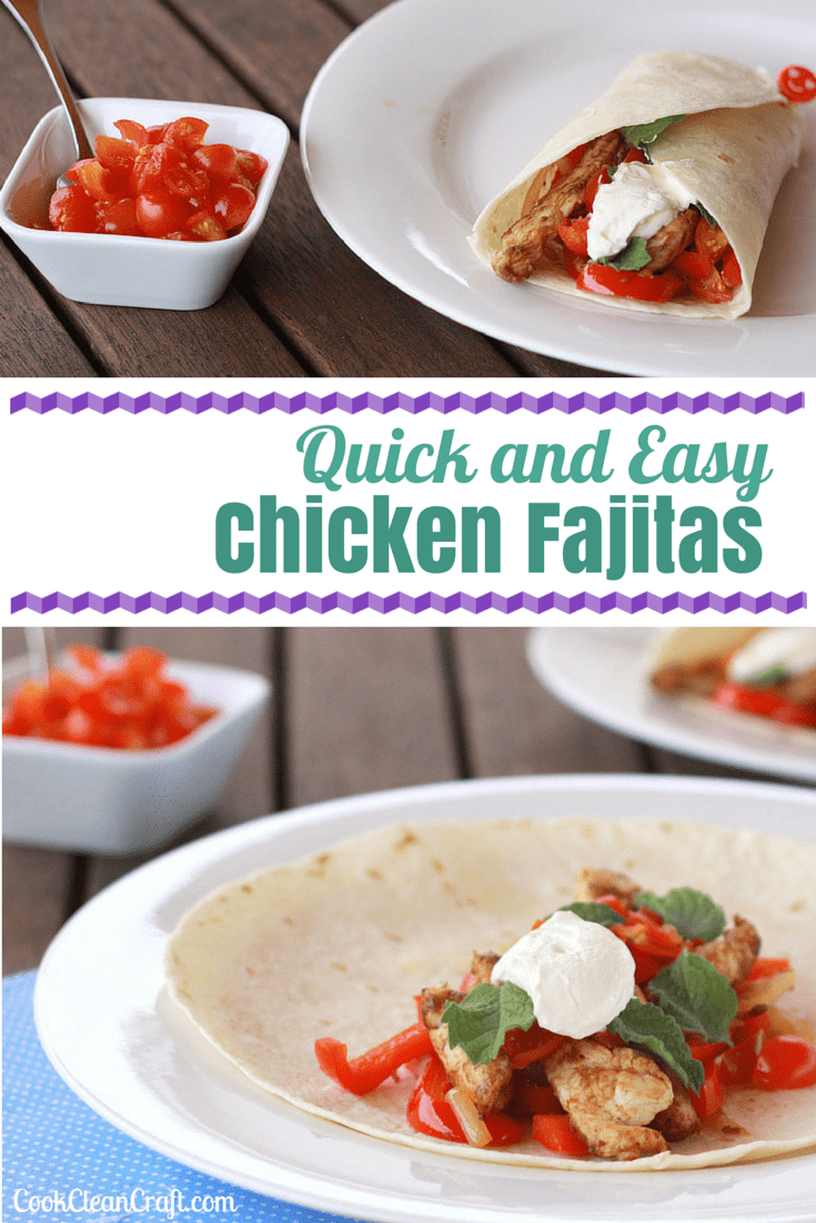 Quick and easy chicken fajita recipe