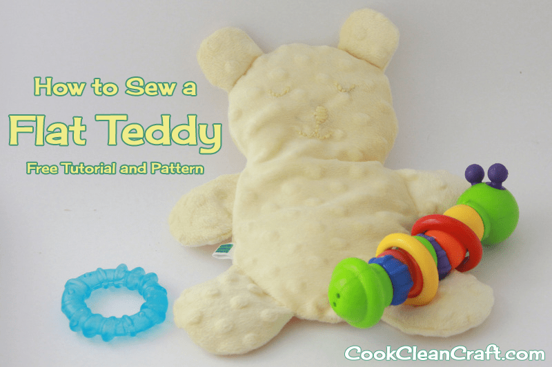 Baby Shower Gift: Flat Teddy Tutorial and Pattern