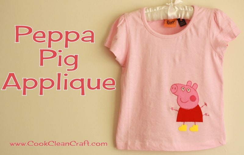 Peppa Pig Applique – Kids Clothes Week Day 1