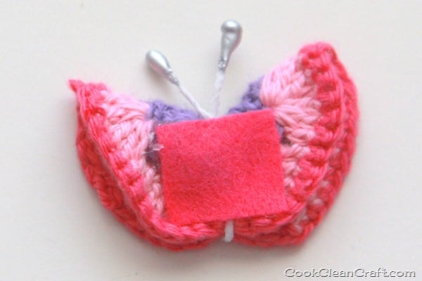 Crochet Butterfly Hairclip (1)