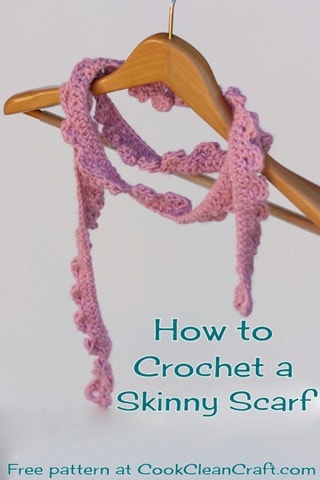 Crochet Skinny Scarf-004