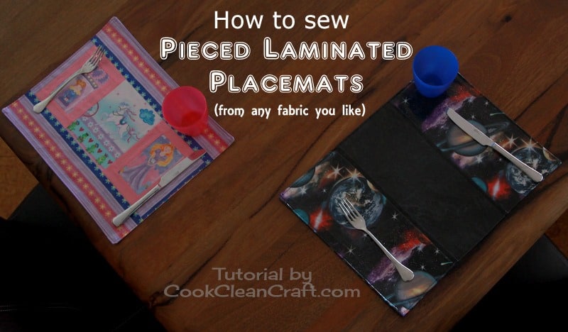 How to sew laminated placemats