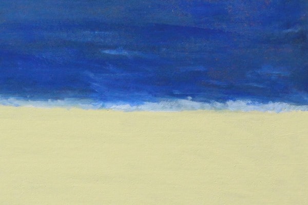 Paint a beach scene on corkboard (7)