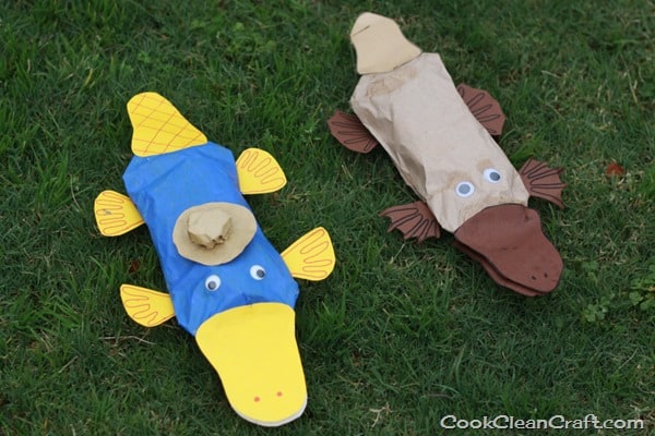 Paper bag Perry the Platypus craft (1)