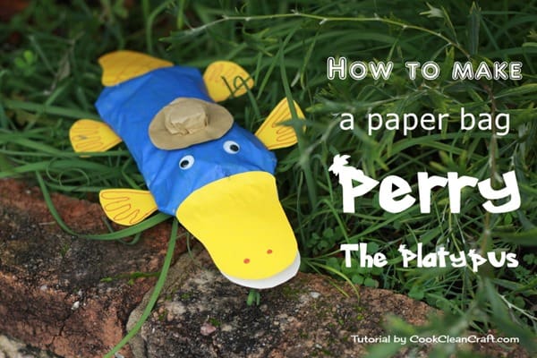 Paper bag Perry the Platypus craft (3)