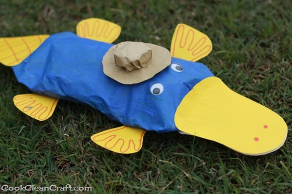 Paper bag Perry the Platypus craft (5)