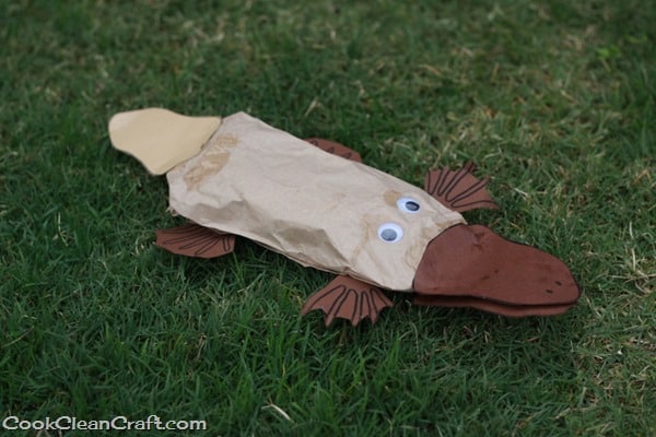 Paper bag Perry the Platypus craft (6)