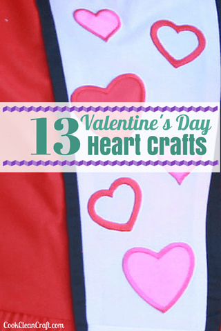 Valentine's Day Heart crafts - 13 crafts projects to knit, crochet and sew for Valentine's Day (or for the love of hearts!)