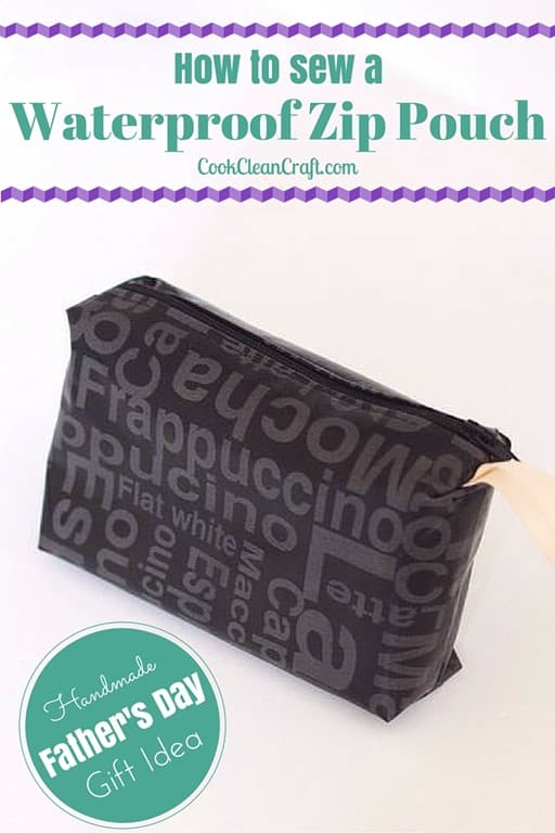 How to sew a zip pouch {Tutorial}