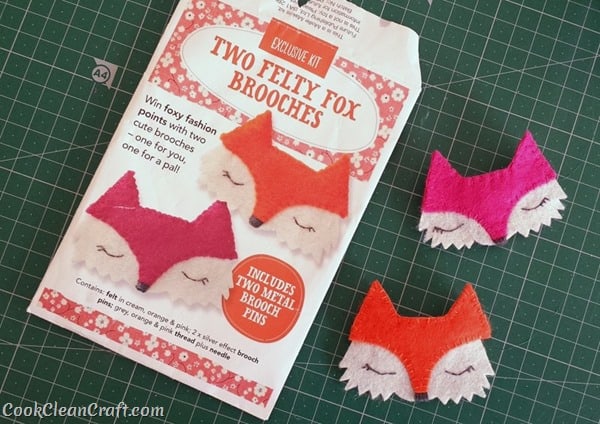 Fox craft kit from Mollie Makes
