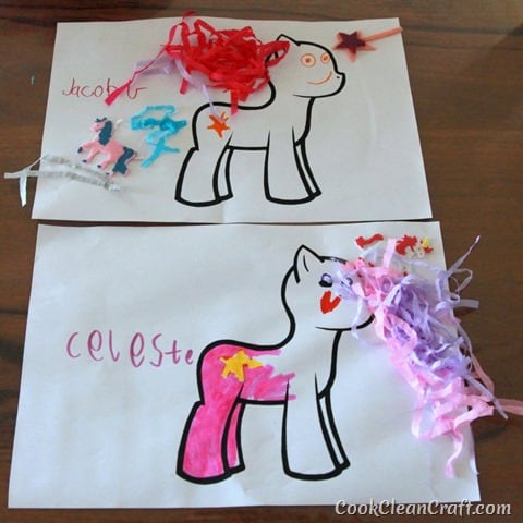 Decorate your own My Little Pony craft activity