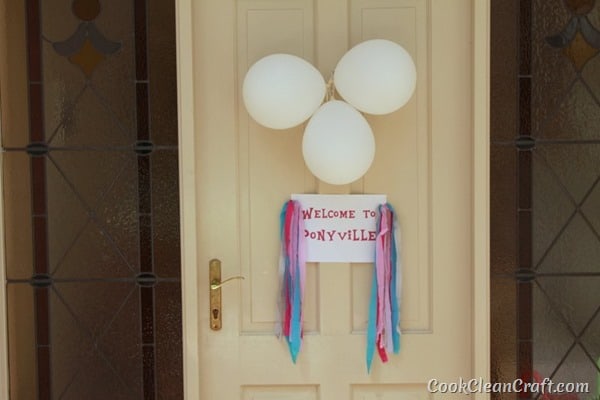 Welcome to Ponyville sign for My Little Pony Party